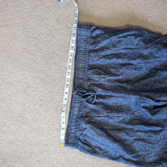 Old Navy Linen Coastal Beach Relaxed Boho Pocket Wide Leg Pants XL - Picture 6 of 8